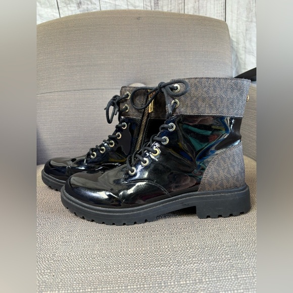 MICHAEL Michael Kors Womens Alistair Lace-Up Boots 8 - Picture 1 of 8